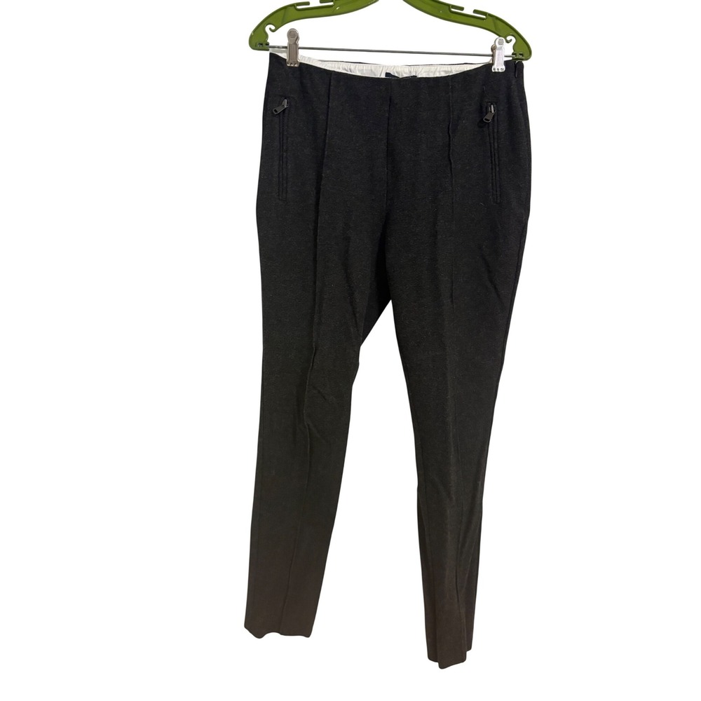 Lands'‎ End Women's Black Mid Rise Trousers Size 6 Business Casual Preppy Work